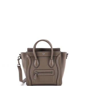 Celine Nano Luggage Bag Grainy Leather